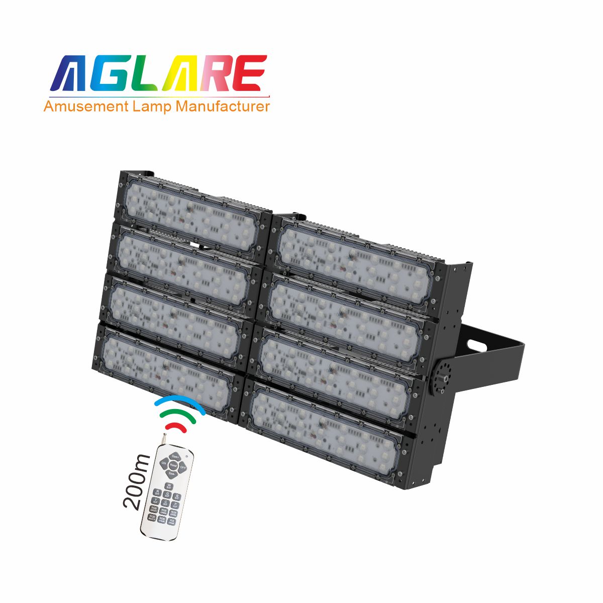 400WLED彩色投光灯泛光灯,变色户外射灯带？？？？？？仄