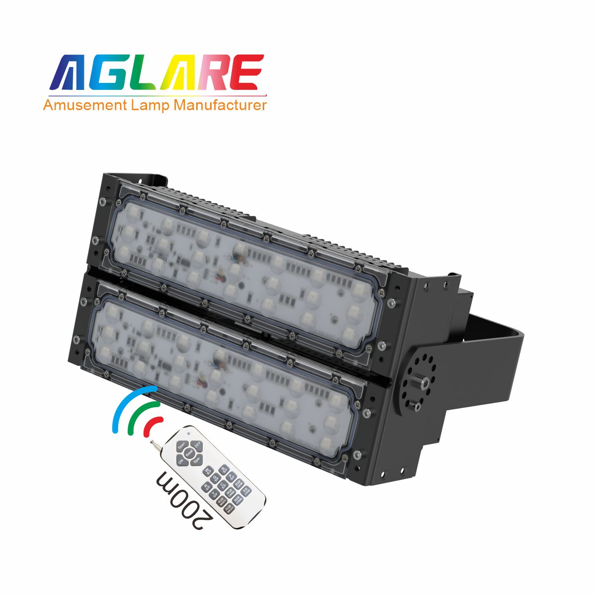 100W LED彩色泛光灯 RGB投光灯带？？？？？？仄